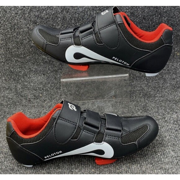 Peloton Indoor Spin Bike Cycling Shoes EU 40 With Red Look Delta Cleats J-21 main image 4